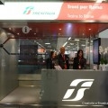 Infopoint Trenitalia presso il terminal T3 dell'aeroporto di Roma Fiumicino - Foto FSI