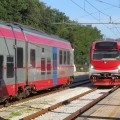 Elettrotreno "Orsetto" ex SNBC in stazione Lanciano - Foto Iacopo Di Battista