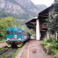 Aln 663 in sosta in stazione a Prè Saint Didier - Foto Giovanni Giglio