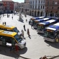 I nuovi mezzi di Busitalia in piazza a Rovigo - Foto Gruppo FSI