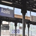 La stazione ferroviaria di Aosta - Foto ANSA