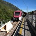 Un moderno Coradia in sosta a Marilleva 900, attuale capolinea della ferrovia - Foto Gabriele Palmieri