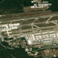 Veduta aerea dell'aeroporto di Milano Malpensa