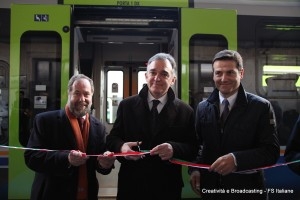 Il Presidente della Regione Toscana, Enrico Rossi inaugura i nuovi treni regionali - Foto Gruppo Ferrovie dello Stato Italiane
