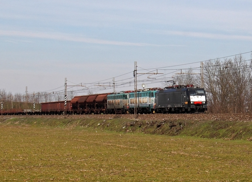 La Siemens E189.108 di MCRE noleggiata da Trenitalia - Foto Ferdinando Ferrari