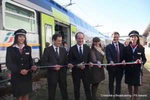 Soprano e Zaia tagliano ilo nastro inaugurale - Foto Gruppo Ferrovie dello Stato Italiane