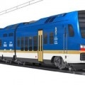 Immagine del nuovo treno bimodale Flirt3 della Stadler per la Regione Valle d'Aosta - Foto Stadler