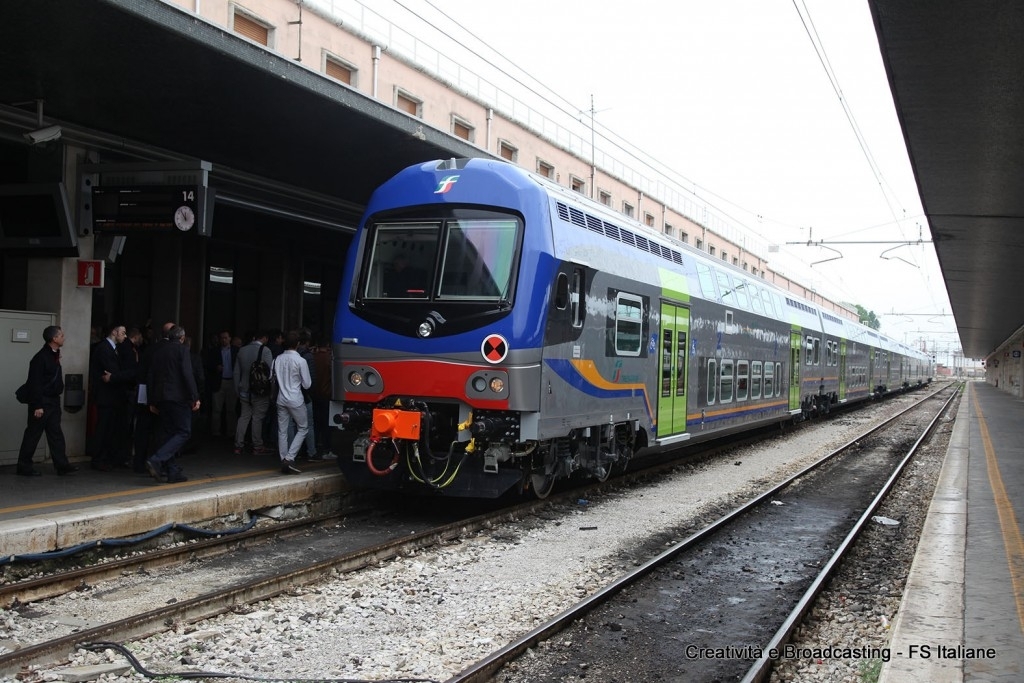 Il nuovo convoglio Vivalto per il Veneto in stazione a Venezia S. Lucia - Foto Gruppo Ferrovie dello Stato Italiane