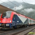 Il Micotra in sosta a Tarvisio con in testa la E190 FUC - Foto FUC