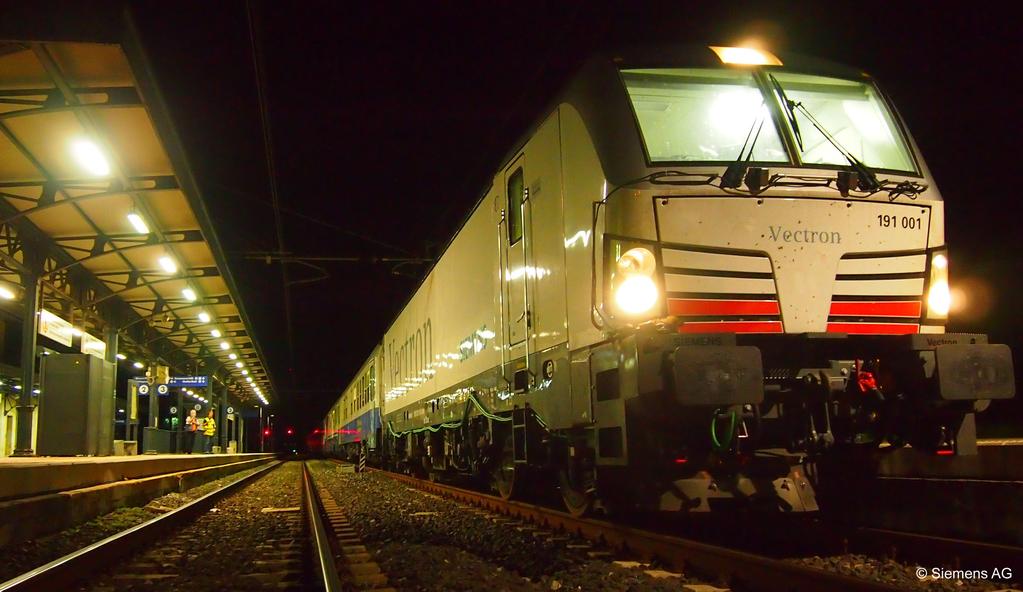 La locomotiva Vectron Siemens in versione DC - Foto Siemens AG