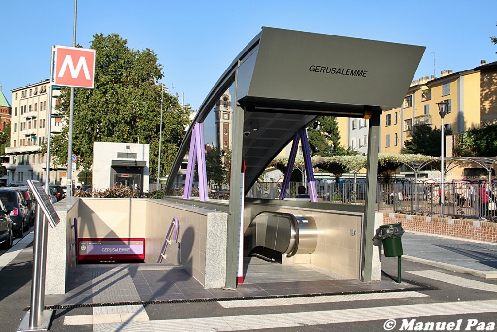 Accesso alla nuova stazione M5 Gerusalemme - Foto Manuel Paa