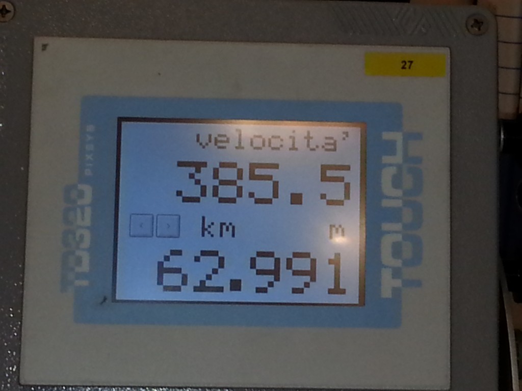 Il nuovo record di velocità di 385,5 km/h raggiunto dal Frecciarossa 1000 - Foto Gruppo FS Italiane