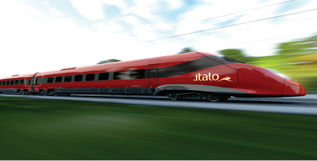 Rendering del Pendolino Italo