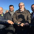 Il Presidente della Regione Puglia, Michele Emiliano, il Sindaco della Città Metropolitana, Antonio Decaro, l’assessore regionale ai Trasporti Gianni Giannini e il Presidente delle Fal, Matteo Colamussi - Foto FAL