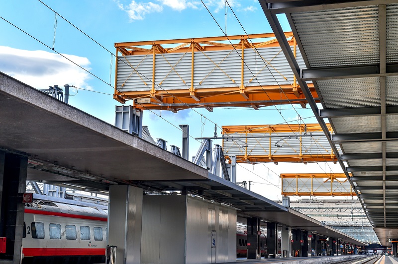 Varo della prima struttura della piastra parcheggi di Roma Termini - Foto FS Italiane / Francesco Vignali