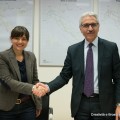 Debora Serracchiani, Presidente della Regione Autonoma Friuli Venezia Giulia, e da Maurizio Gentile, Amministratore Delegato di Rete Ferroviaria Italiana